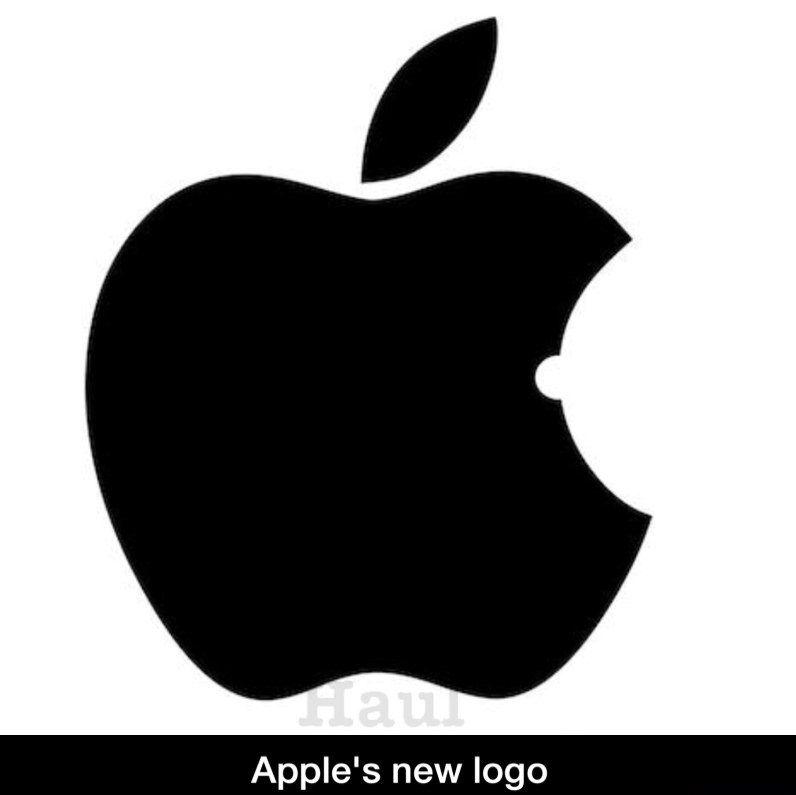 Funny Apple Logo - apple