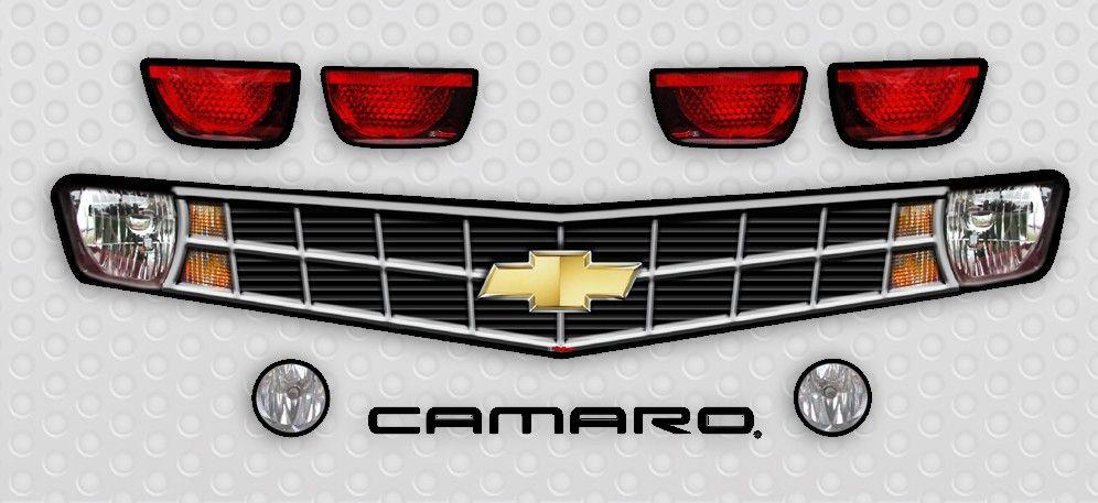 Camaro Racing Logo - 2013 Chevy Camaro SS Racing Graphics Headlight Decal Kit
