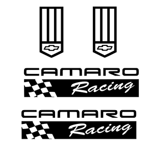 Camaro Racing Logo - Camaro Stickers badge BLACK Decal emblem decals sticker