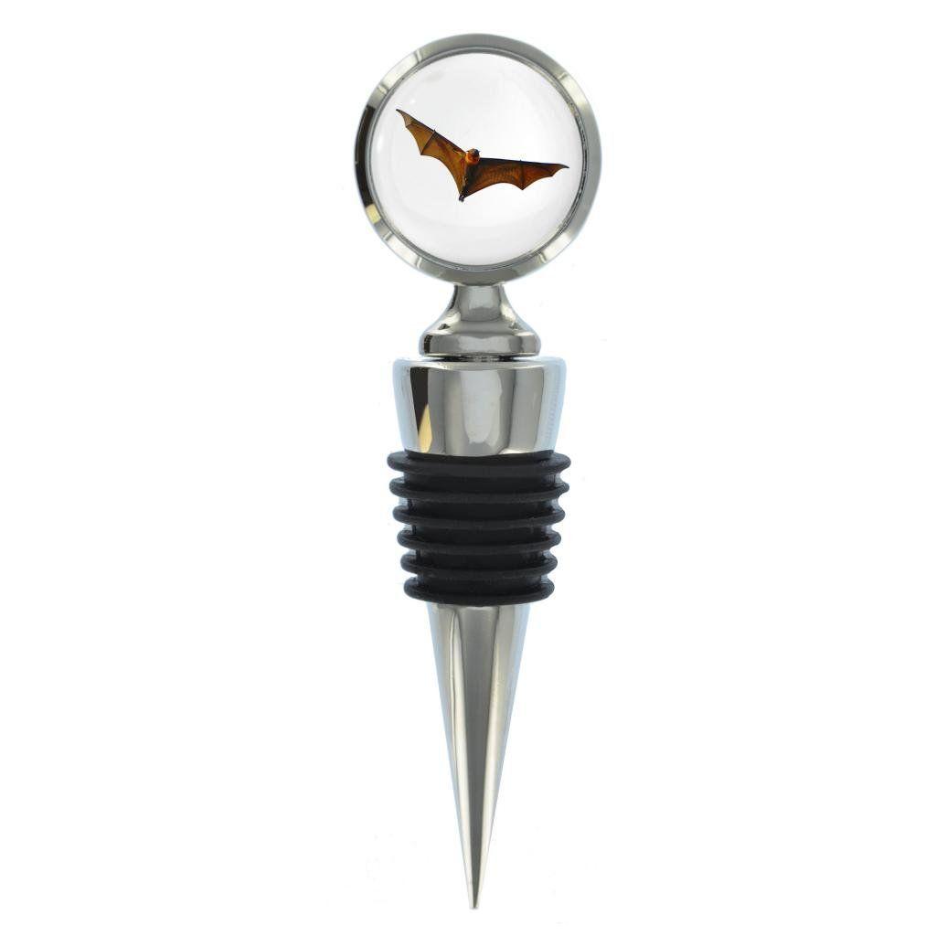 Wine with Bat Logo - Flying Bat Image Metal Wine Bottle Stopper: Amazon.co.uk: Kitchen & Home