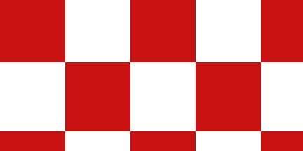 Red White Checkered Logo - FLG CKWR White Checkerboard Flagging Supply Company