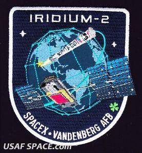 SpaceX Mission Logo - Iridium-2 - SPACEX ORIGINAL FALCON 9 F-9 VAFB Launch SATELLITE ...