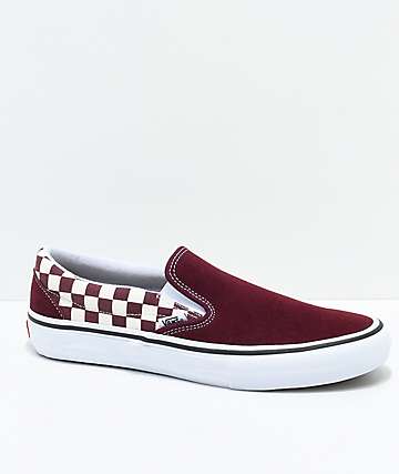 Red White Checkered Logo - Vans Shoes