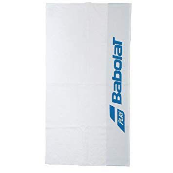 White with Blue Rectangles Logo - Babolat Towel White (100cm x 50cm) (Blue Logo): Amazon.co.uk: Sports ...
