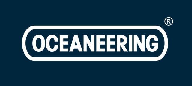 White with Blue Rectangles Logo - Oceaneering Logo