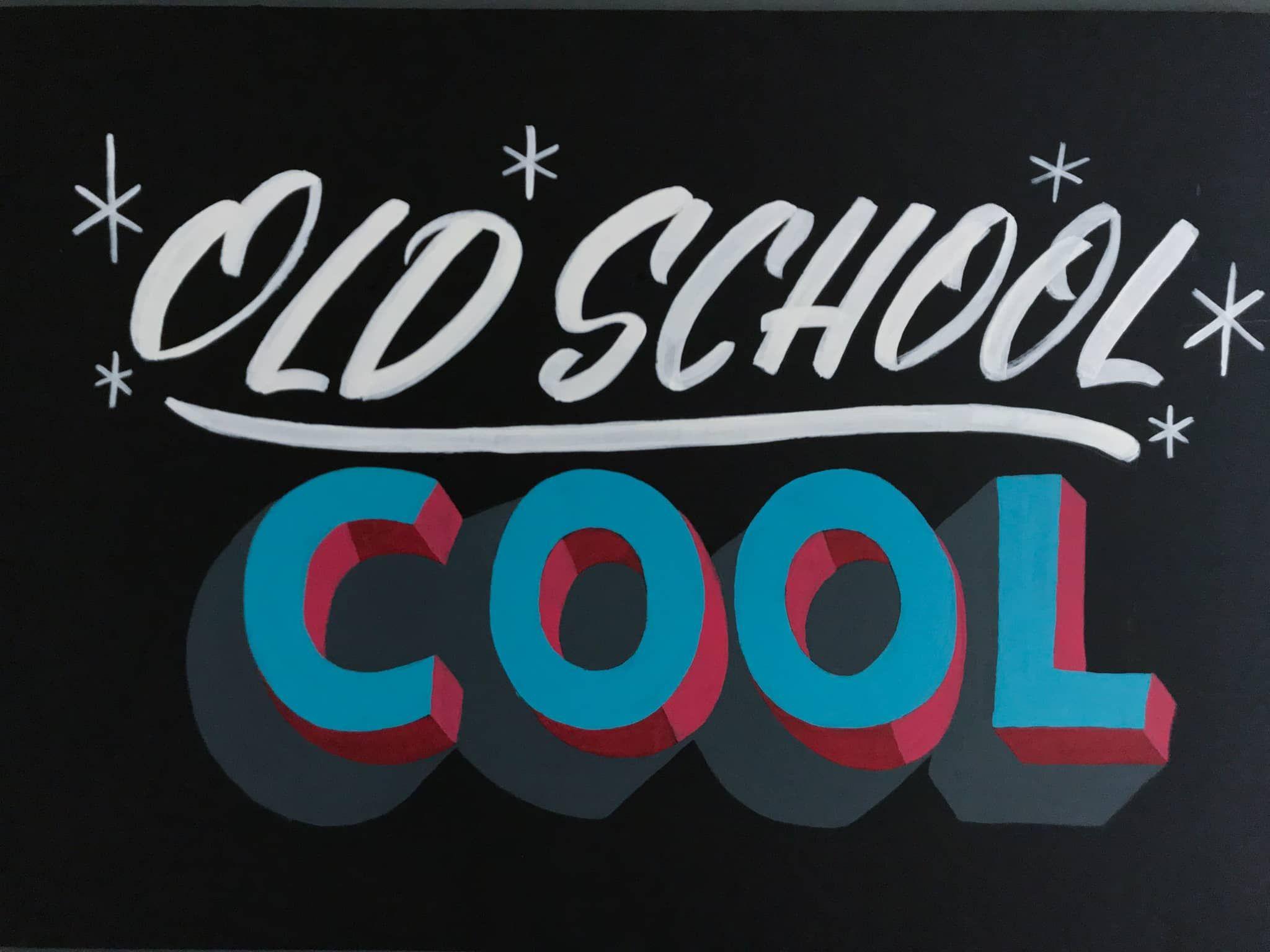 Cool Yelp Logo - Old School Cool hand painted sign by Hillery Powers for Yelp Orlando ...
