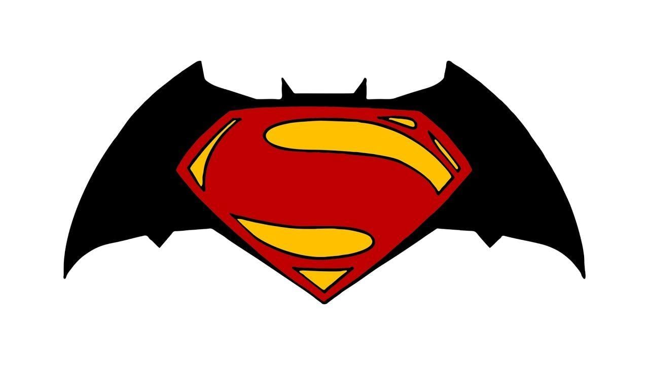 Superman vs Batman Batman Logo - How to Draw the Batman v Superman Logo - YouTube