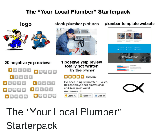 Cool Yelp Logo - The Your Local Plumber Starterpack Logo Stock Plumber Pictures ...