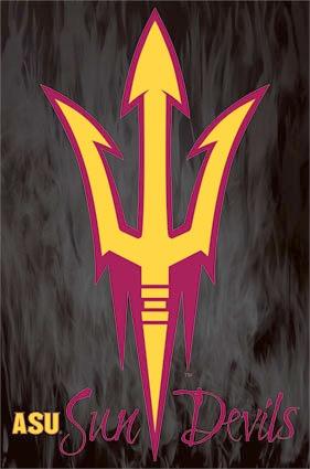 Asu Football Logo - Arizona State University Sun Devils College Collegiate Football Team ...