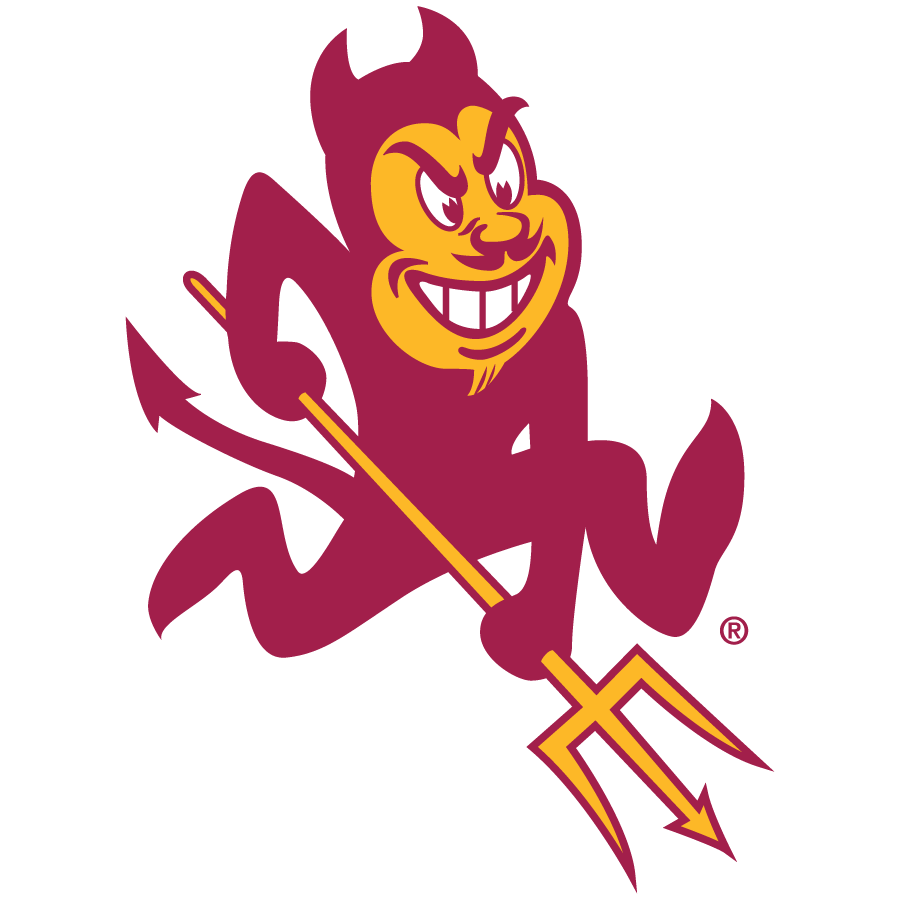 Asu Football Logo - Arizona State pitchfork logo looks like a candle, per Herm Edwards ...