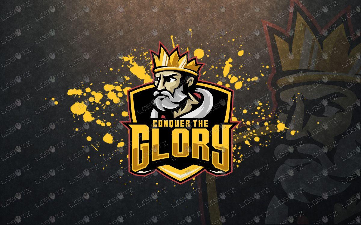 King Logo - Majestic King Mascot Logo | King eSports Logo For Sale - Lobotz