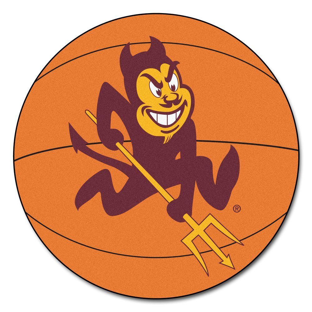 Arizona State University Logo - FANMATS NCAA Arizona State University Sun Devils Logo Orange 2 ft. x ...