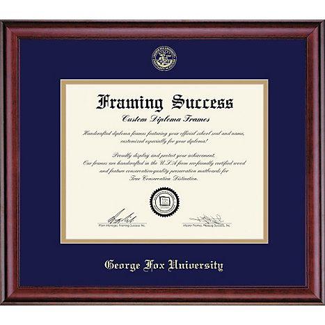 George Fox University Logo - George Fox University 8.5'' x 11'' Classic Diploma Frame. George