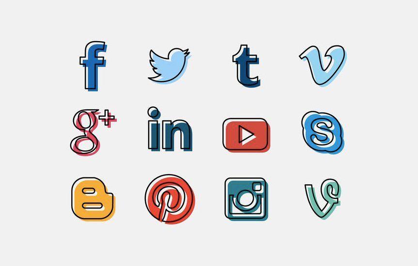 All Social Media Logo - 20 Free Social Media Icon Sets to Download
