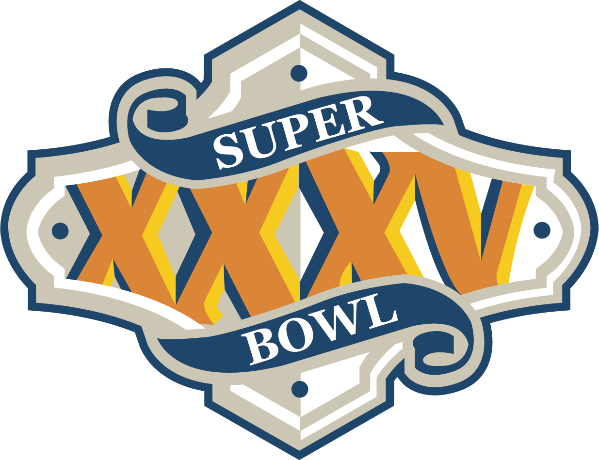 Xxxv Logo - Super Bow XXXV. Logo Layouts. Super Bowl, Football