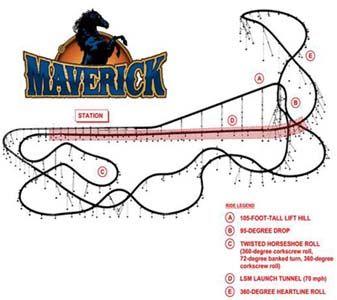 Maverick Cedar Point Logo - Cedar Point - 2007 Roller Coaster Construction Photos