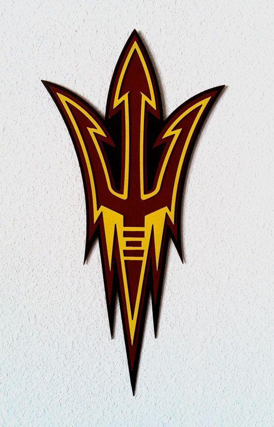 Arizona State University Logo - ASU Metal Wall Art. $65. via Etsy. Sports. Arizona state