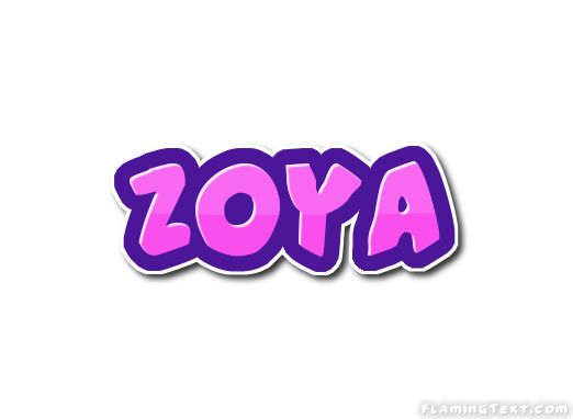 Zoya Logo - Zoya Logo | Free Name Design Tool from Flaming Text