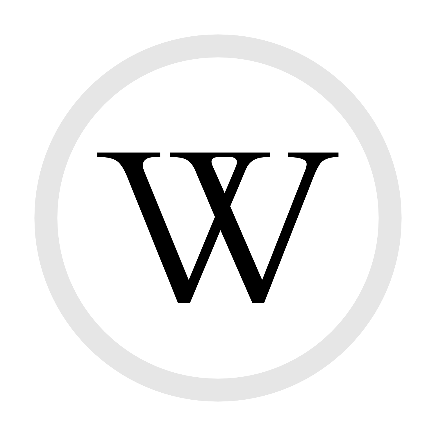 Black W Circle Logo - Restren:W in circle.png