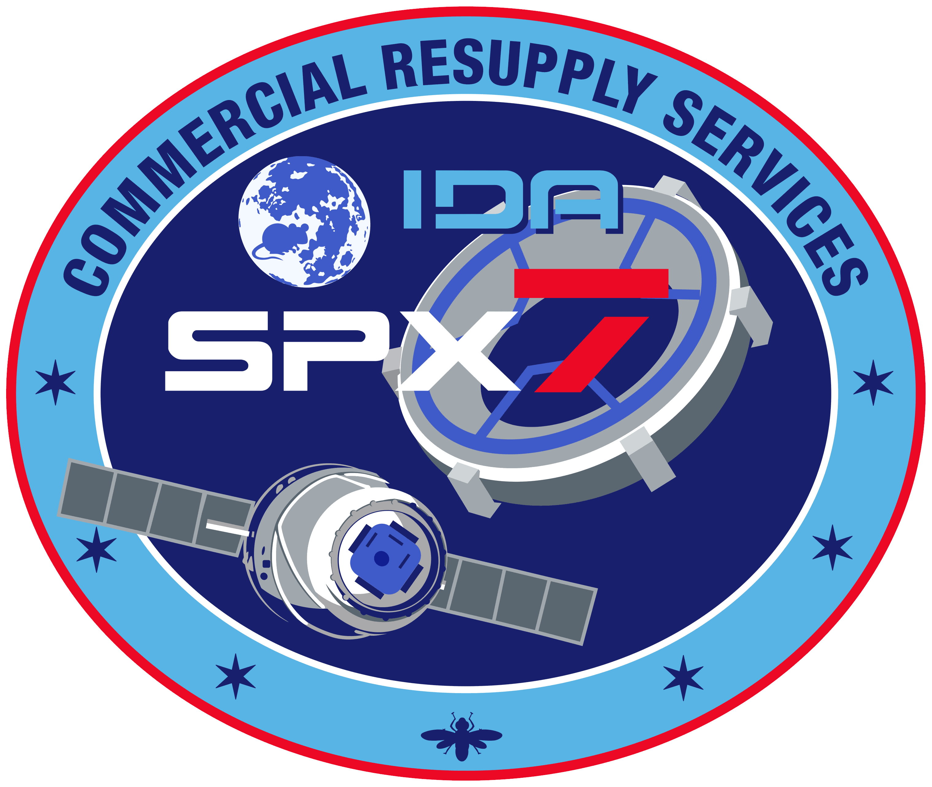 SpaceX Mission Logo - File:SpaceX CRS-7 Patch.png - Wikimedia Commons