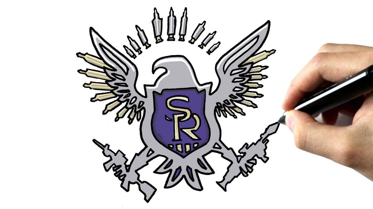 Saints Row Logo - Comment dessiner le logo de Saints Row 4 - TUTORIEL DE DESSIN - YouTube