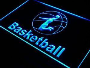 Neon Basketball Logo - i581-b Basketball Club Display Bar Logo Neon Light Sign ...