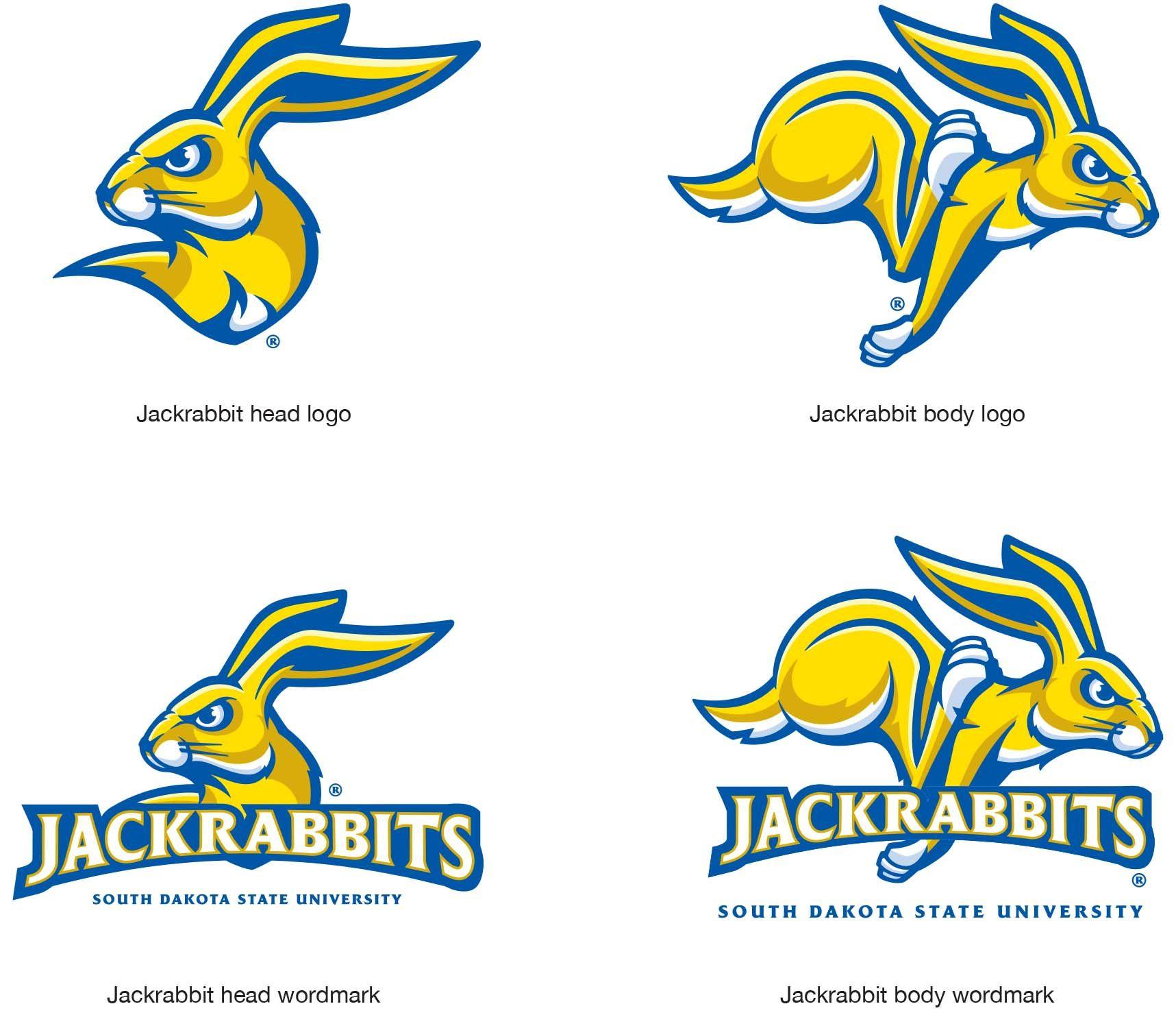 Rabbit Head Logo - Jackrabbit Logo | South Dakota State University