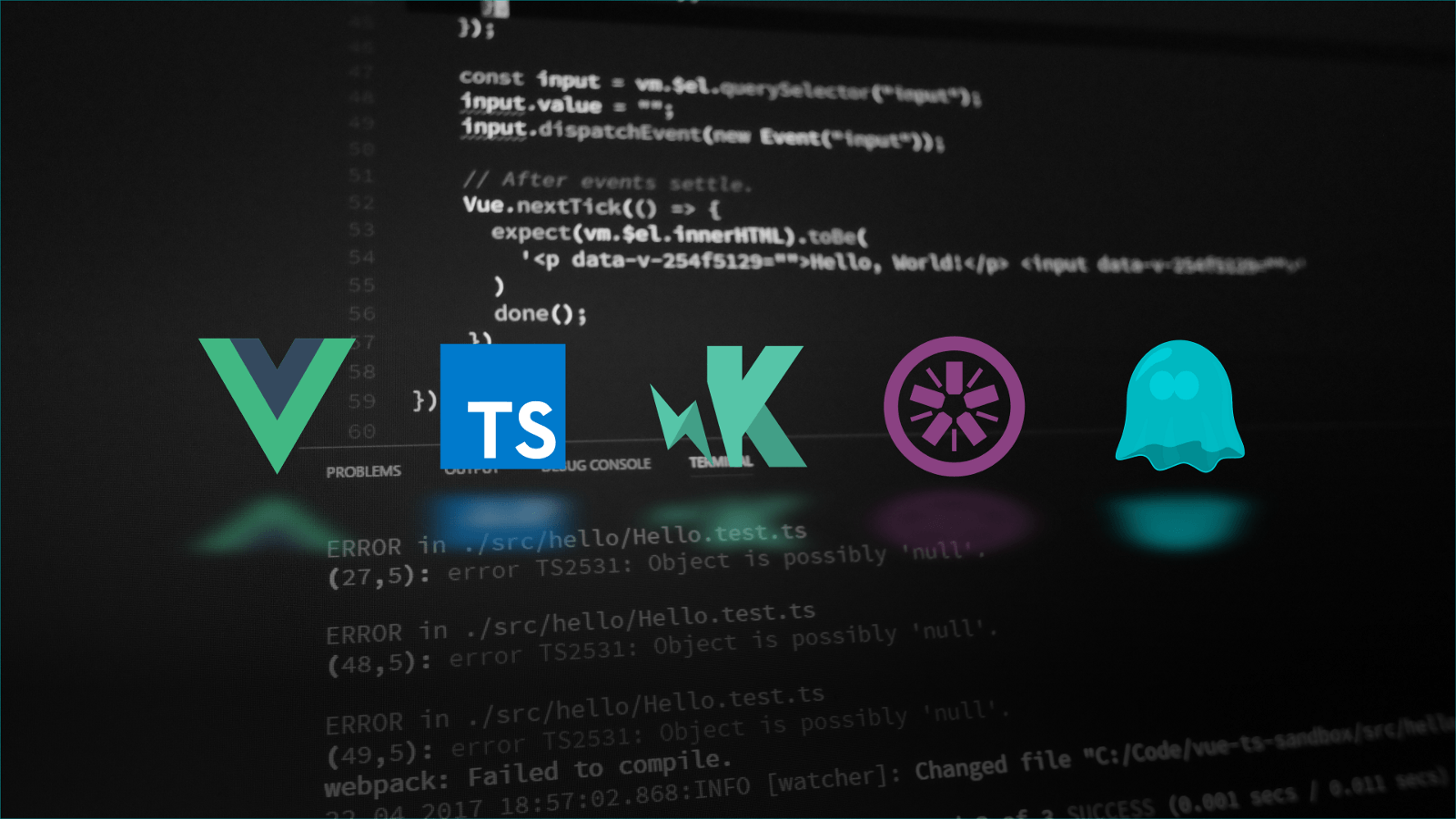 Karma JS Logo - Unit testing for Vue.js and TypeScript