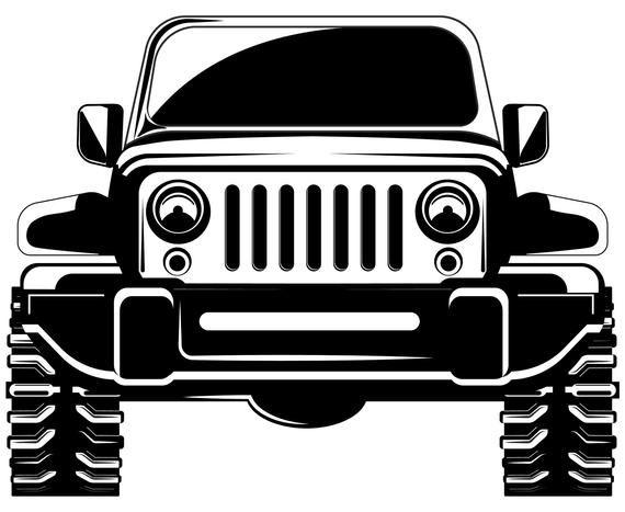 Jeep 4x4 Logo - Jeep 4x4 Front view Wrangler Off road