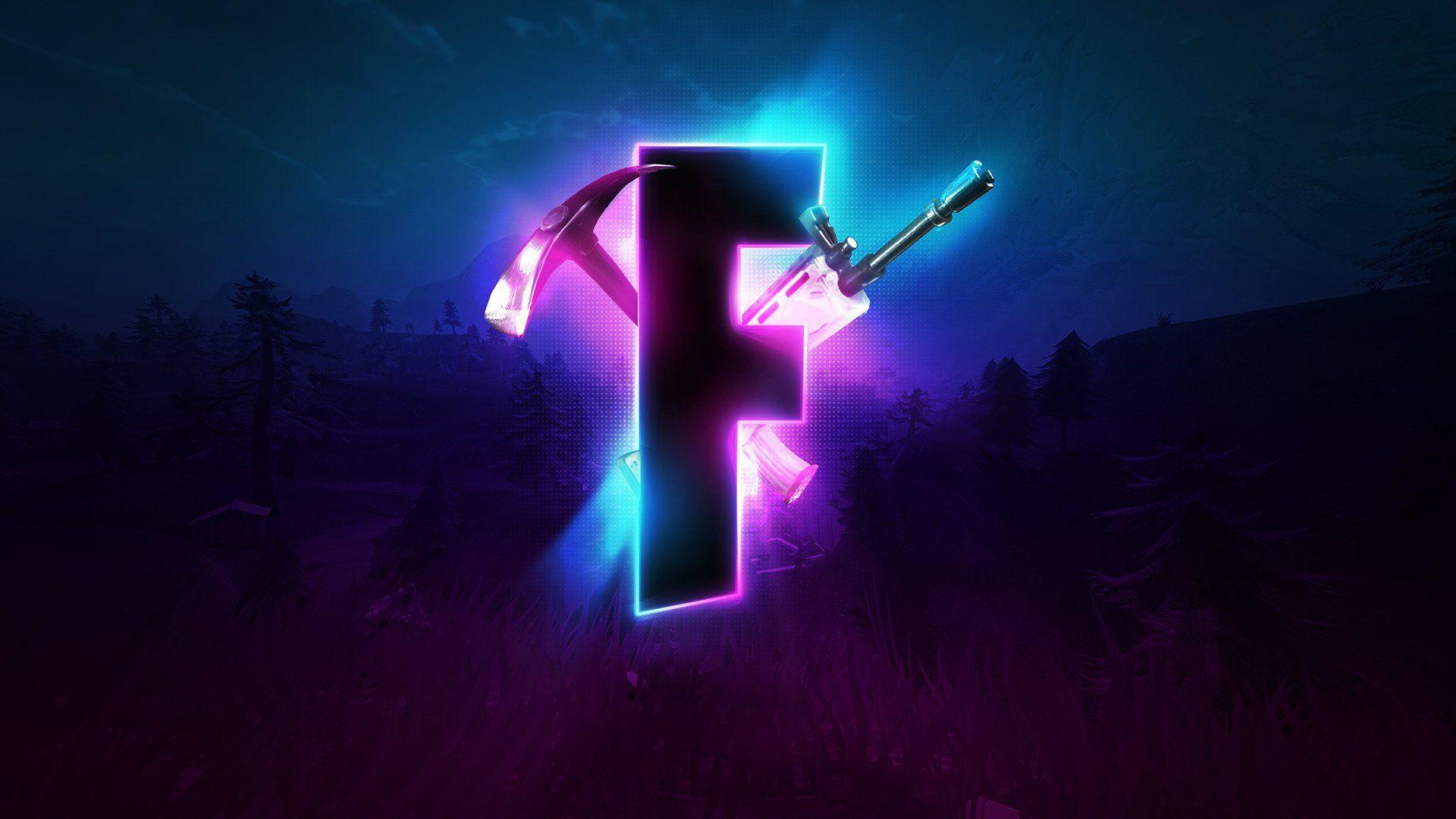 Fortnite F Logo - F stands for Fortnite by Noah Stephenson #4295 Wallpapers and Free ...