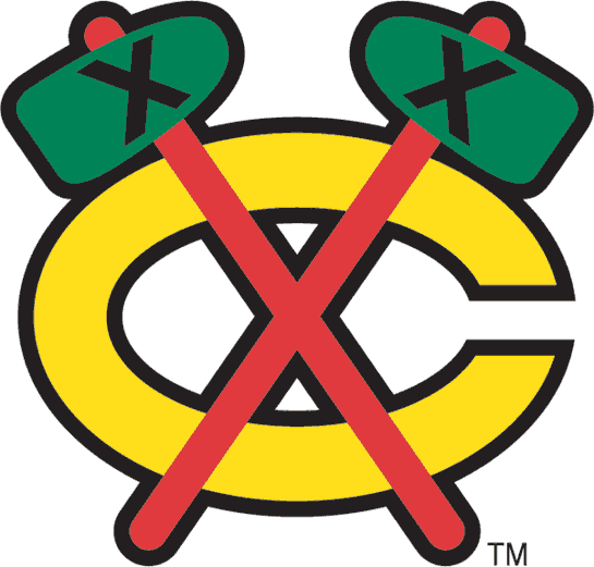 Crossed C Logo - Chicago Blackhawks Alternate Logo (1965) yellow C with red