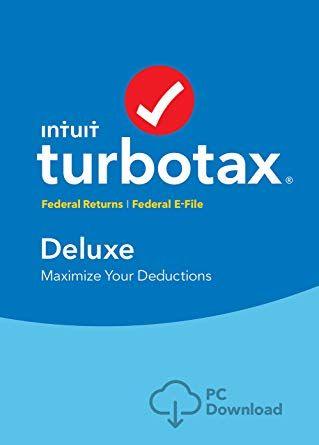 TurboTax Logo - Amazon.com: TurboTax Deluxe Tax Software 2017 Fed + Efile PC ...