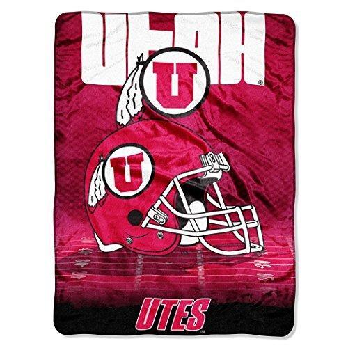 Red and White College Logo - 60 x 80 NCAA Utes Throw Blanket Red White College | Football team ...