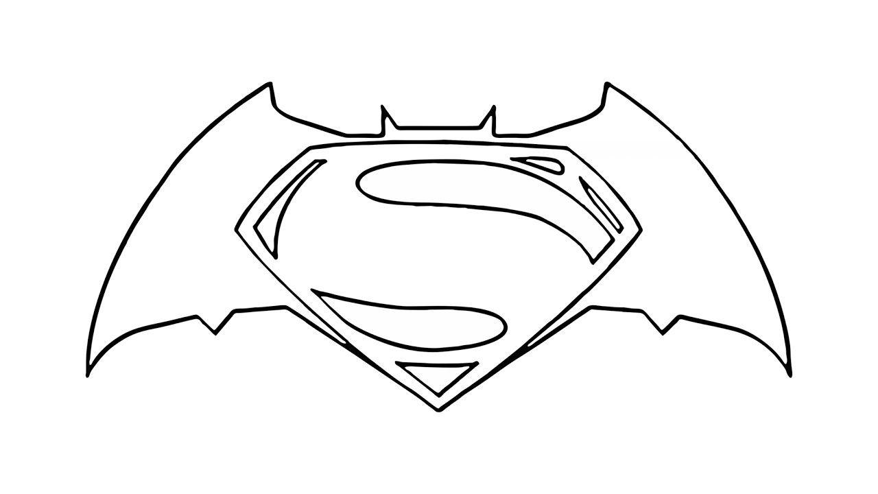 Batman vs Superman Logo - How to Draw the Batman v Superman Logo - YouTube