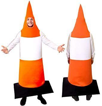 Orange and White Road Logo - TRAFFIC CONE COSTUME FANCY DRESS FOR STAG NIGHTS FOR