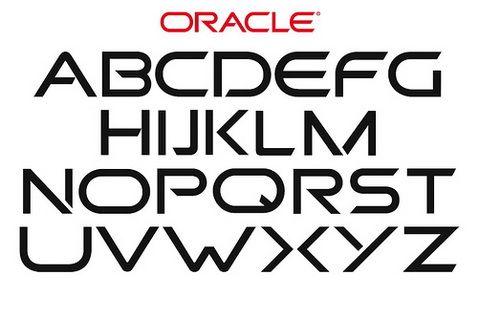 Black Oracle Logo - Making a font out of the ORACLE logo - Logoblink.com