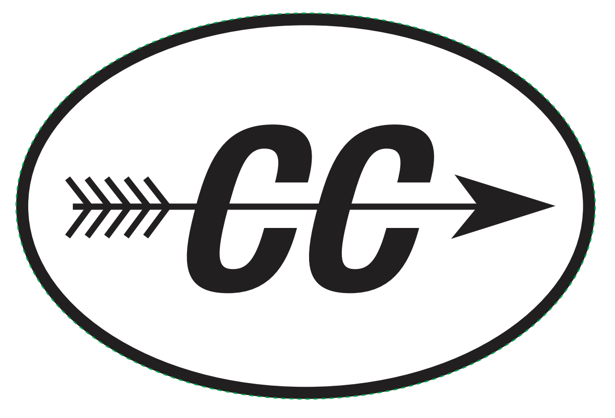 Cross Country CC Logo - CC Sticker