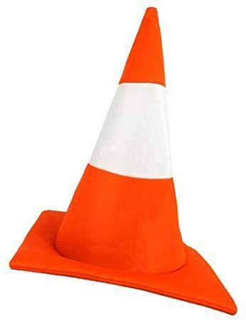 Orange and White Road Logo - TRAFFIC CONE HAT FANCY DRESS ACCESSORY STAG NIGHT NOVELTY PARTY HAT ...