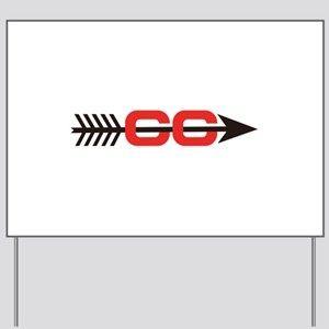 Cross Country CC Logo - Cross Country Running Yard Signs - CafePress