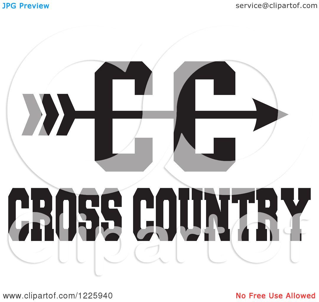 Cross Country CC Logo - Cross country arrow svg transparent library