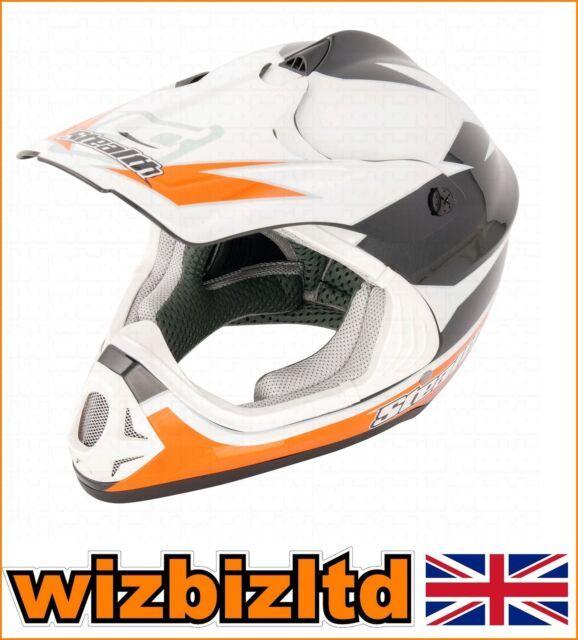 Orange and White Road Logo - Stealth Hd204 Youth GP Replica Helmet Orange White XXXS MX off Road ...