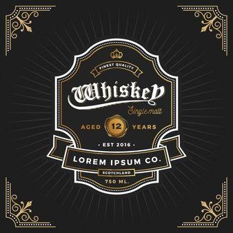 Whiskey Bottle Logo - Whiskey Vectors, Photo and PSD files