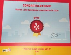 People Love Us Yelp Logo - Aadvanced Limousines