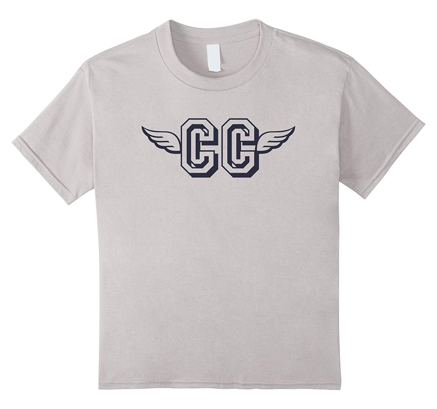 Cross Country CC Logo - Retro CC Cross Country Running Wings Logo T Shirt: Clothing