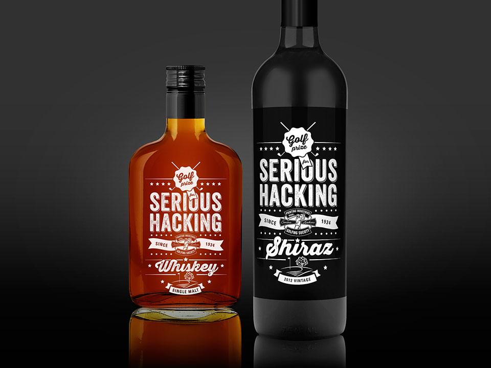 Whiskey Bottle Logo - Creative Wine Bottle Label and Packaging Design for Inspiration