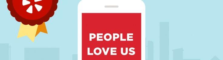 People Love Us Yelp Logo - People love us on Yelp!. ICON Real Estate