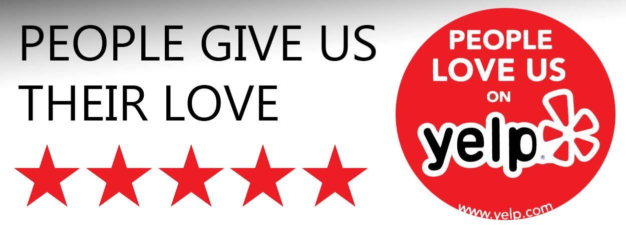 People Love Us Yelp Logo - People love us on yelp