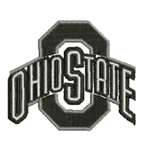 Black and White Football Team Logo - Ohio State Football Team-(Black/White/Grey) Embroidered Patch ...