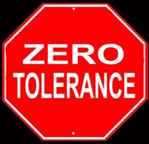 Red Dot No Tolerance Logo - Zero Tolerance of 2. The Distinct Dot