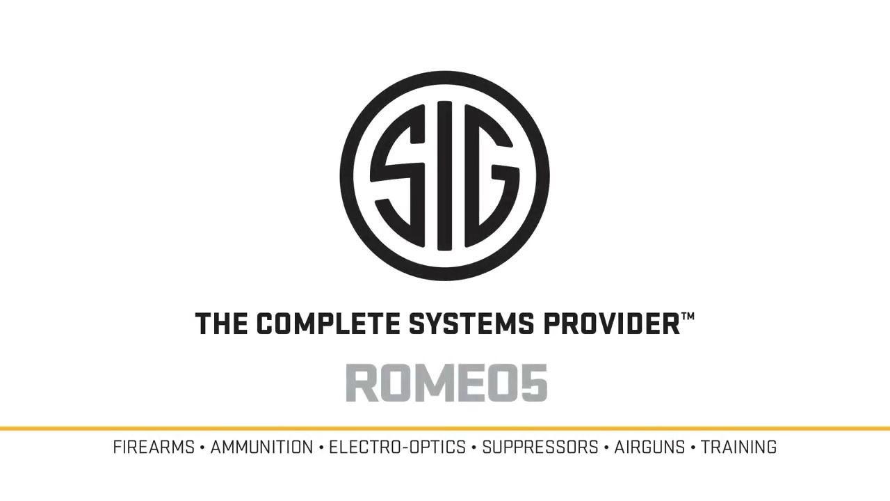 Red Dot No Tolerance Logo - Sig Sauer Romeo 5 Compact Red Dot Sight, 1x20mm, 0.5 MOA Adjustable